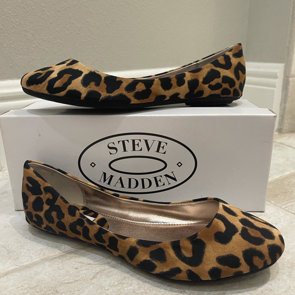 Steve Madden Leopard P-Heaven Ballet Flats